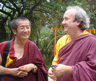 Mogtchok Rinpotché et lama Shérab